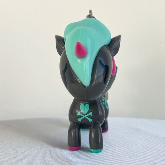 Rare Tokidoki Classico Unicorno Bag Charm Keychain Vintage 2014 Gray Teal HTF - Picture 3 of 9